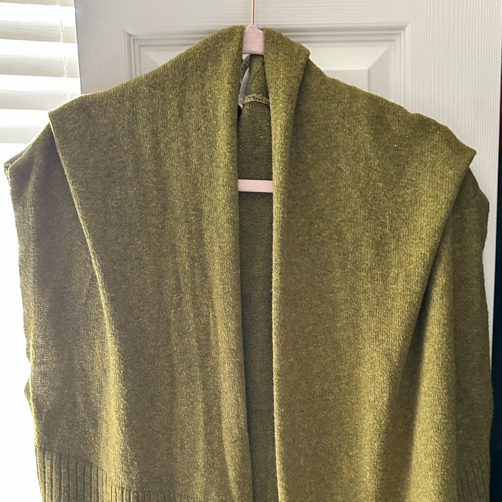 Olive green sleeveless sweater